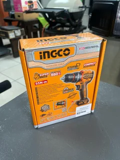 Brand New, In Box, Ingco Compact Brushless 55 N-m Impact Drill With Accessories, Booklets Included.