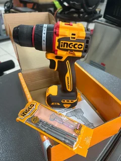 Brand New, In Box, INGCO Compact Brushless 55 N-m Impact Drill with Accessories, Booklets included.