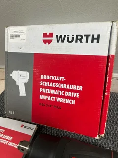 In Box Brand New Wurth Pneumatic Drive Impact Wrench DSS 3/4“ Plus with Manuals included…