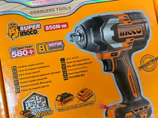 Brand New, Unused Cordless Ingco Brushless Impact Wrench 850N-m 20V for Sale…