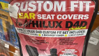 Brandnew Skinz Custom Tailor Fitted front &amp; rear Seat Covers to fit ‘07-‘16 Hilux &amp; Fortuner