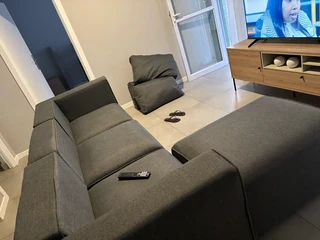 3 seater couch with ottoman