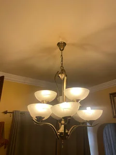 Silver chandelier