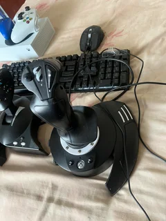 Xbox Series S Gaming Bundle - 2 Controllers &#43; Thrustmaster HOTAS &#43; Keyboard &amp; Mouse