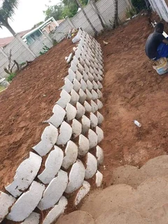 INSTALLATION OF RETAINING WALLS