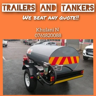 Grey FUEL TRAILER  with 1km available now!