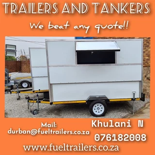 White Trailer  with 1km available now!