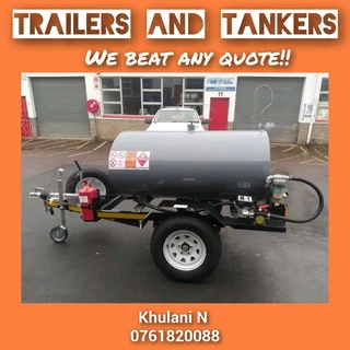 Grey FUEL TRAILER  with 1km available now!