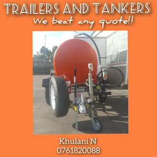 Orange Fuel Trailer  with 1km available now!