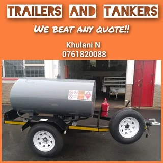 Grey FUEL TRAILER  with 1km available now!