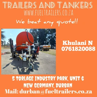 Orange Trailer  with 1km available now!