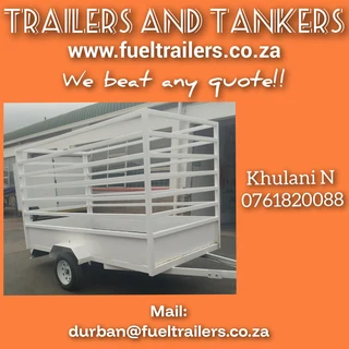 White Trailer  with 1km available now!