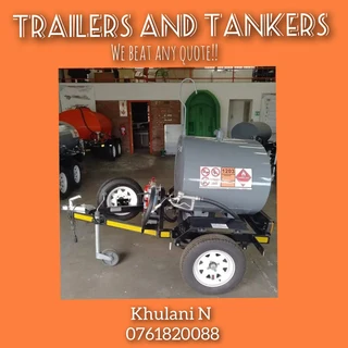 Grey Fuel Trailer  with 1km available now!