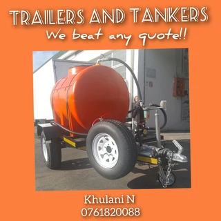 Orange Trailer  with km available now!