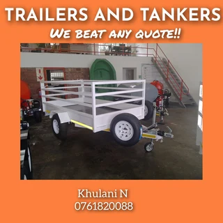 White Trailer  with 1.0km available now!