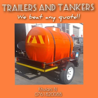 Orange Trailer  with km available now!