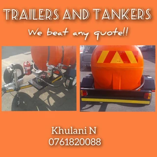 Orange Trailer  with km available now!