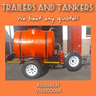 Orange Trailer  with km available now!