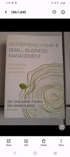 University book: Entrepreneurship and Small Business Management