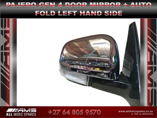 ✅ New Left Door Mirror With Auto Fold – Pajero Gen 4 Left