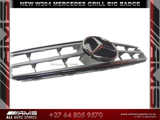 New W204 Mercedes Grill with Big Badge – For Sale!