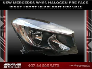  W156 Right Front Halogen Headlight for sale