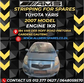  Stripping Toyota Yaris 2007 For Spares!