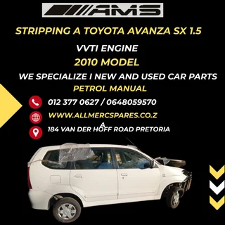 Stripping Toyota Avanza Sx 1.5 For Spares!