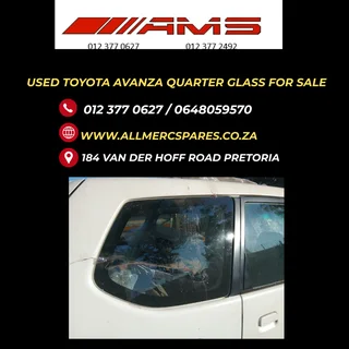  Used Toyota Avanza Quarter Glass For Sale