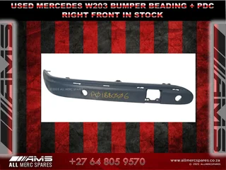 Used Mercedes W203 Bumper Beading &#43; Pdc Right – In Stock subject To Availability