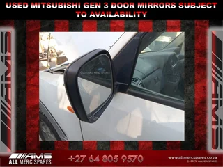 Used Mitsubishi Gen 3 Door Mirrors – Subject To Availability