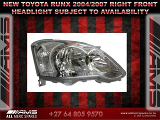 New Toyota Runx 2004–2007 Right Front Headlight For Sale!