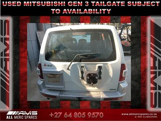 Used Mitsubishi Gen 3 Tailgate – Subject To Availability