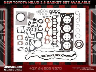 New Toyota Hilux 2.8 Gasket Set – Now Available!   (subject To Availability)