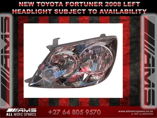 New Toyota Fortuner 2008 Left Headlight