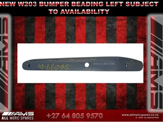New Mercedes W203 Bumper Beading – Left Side