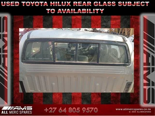 Used Toyota Hilux V6 Rear Glass – Quality You Can Trust!