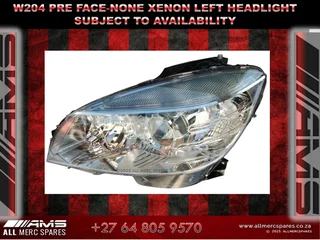 New W204 Pre-Face Non-Xenon Left Headlight
