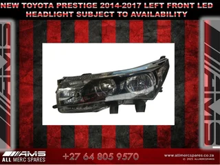 New Toyota Prestige 2014/2017 Led Headlight Left Front