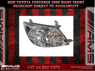 New Toyota Fortuner 2008 Right Side – Subject To Availability