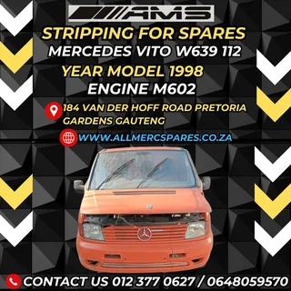 Stripping A Vito W639 112 For Spares (1998 Model Manual)