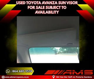 Used Toyota Avanza Sun Visors – For Sale (subject To Availability)