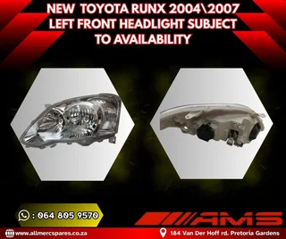Toyota Runx Left Front Headlight – Limited Stock