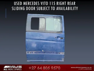 Used Mercedes Vito 115 Right Rear Door