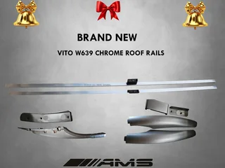 Vito W639 Chrome Roof Rail Set – Clean &amp; Shiny Upgrade