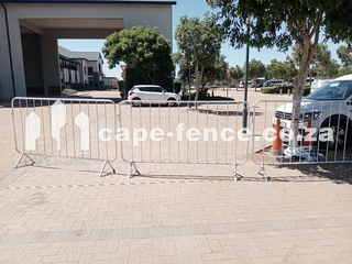 Pedestrian barriers 1.2m high, galvanised