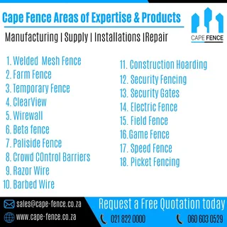 Diamond mesh Boundary fence, Supply and install per meter