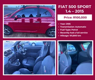 Fiat 500 Sport 1.4 – 2015 | 101,800 km | Great Condition
