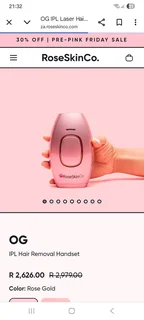 IPL ROSE SKIN hair remover