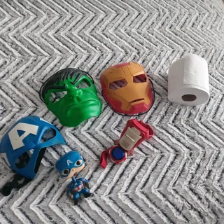 Kids masks. Captain America + Hulk + Iron Man